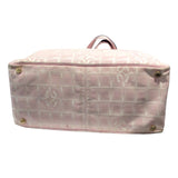 シャネル CHANEL ニュートラベルライントートMM A15991 ピンク ナイロンジャガード レディース トートバッグ