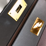 エルメス HERMES ヴァンキャトル29 Z刻 ショコラ ゴールド金具 トリヨン レディース 2wayハンドバッグ