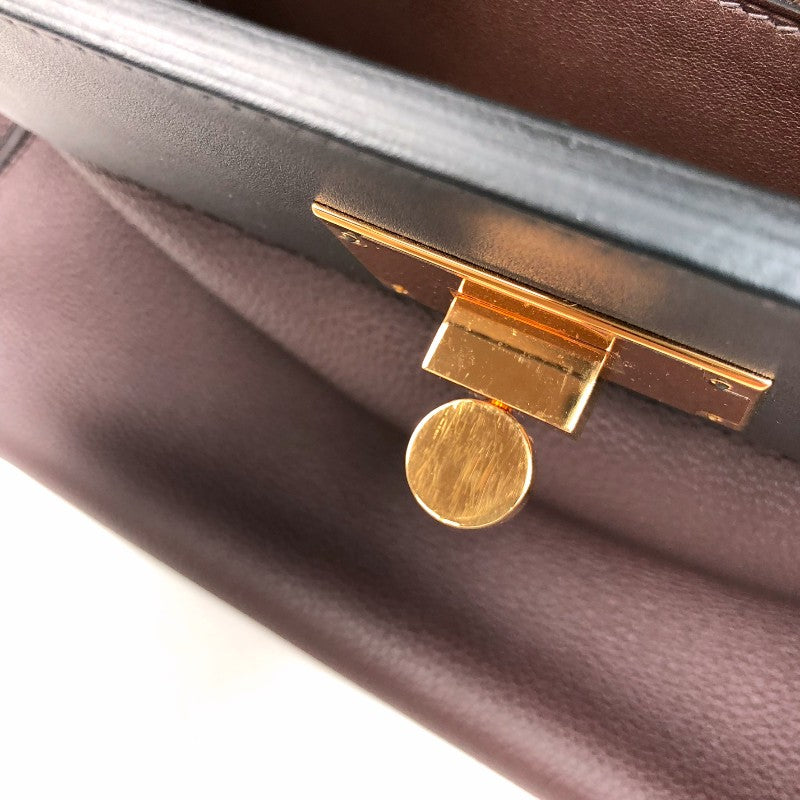 エルメス HERMES ヴァンキャトル29 Z刻 ショコラ ゴールド金具 トリヨン レディース 2wayハンドバッグ