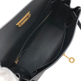 エルメス HERMES ケリー25 内縫い B刻 ブラック ゴールド金具 ヴォースイフト レディース 2wayハンドバッグ