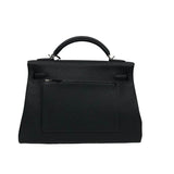 エルメス HERMES ケリー42 マキシ W刻 ブラック シルバー金具 トゴ レディース ハンドバッグ