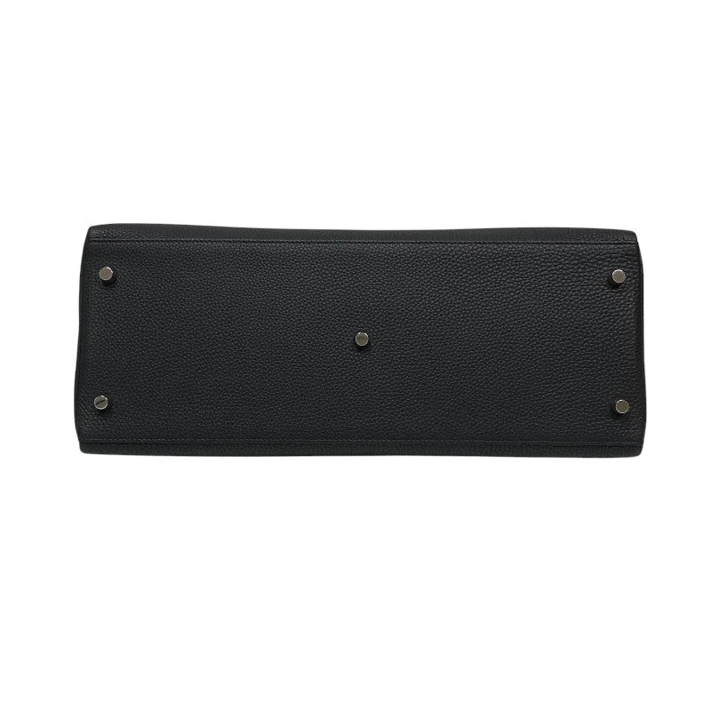 エルメス HERMES ケリー42 マキシ W刻 ブラック シルバー金具 トゴ