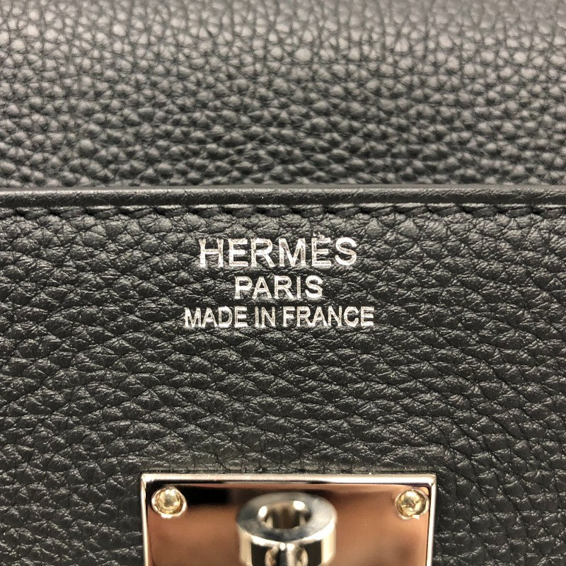 エルメス HERMES ケリー42 マキシ W刻 ブラック シルバー金具 トゴ レディース ハンドバッグ