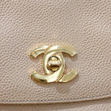 シャネル CHANEL ターンロック チェーントートバッグ キャビアスキン レディース ショルダーバッグ