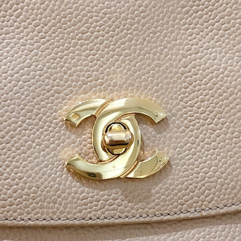 シャネル CHANEL ターンロック チェーントートバッグ キャビアスキン レディース ショルダーバッグ