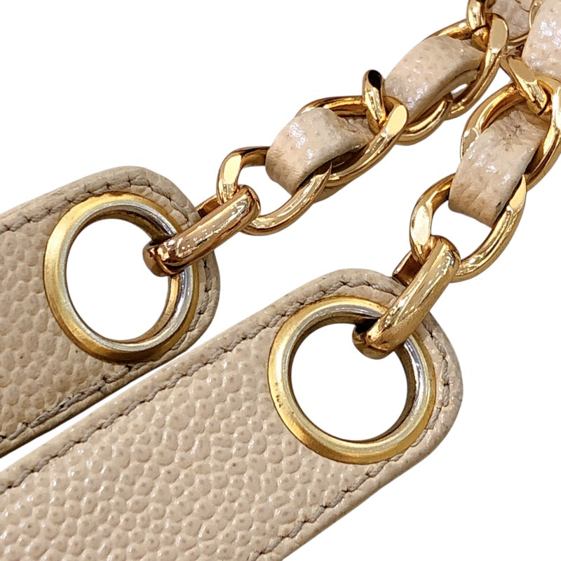 シャネル CHANEL ターンロック チェーントートバッグ キャビアスキン レディース ショルダーバッグ
