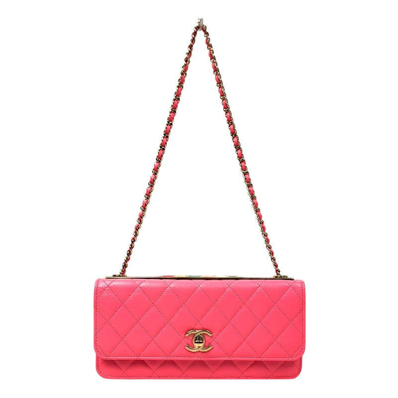 CHANEL ヴィンテージTシャツ ゴールド ショッキングピンク