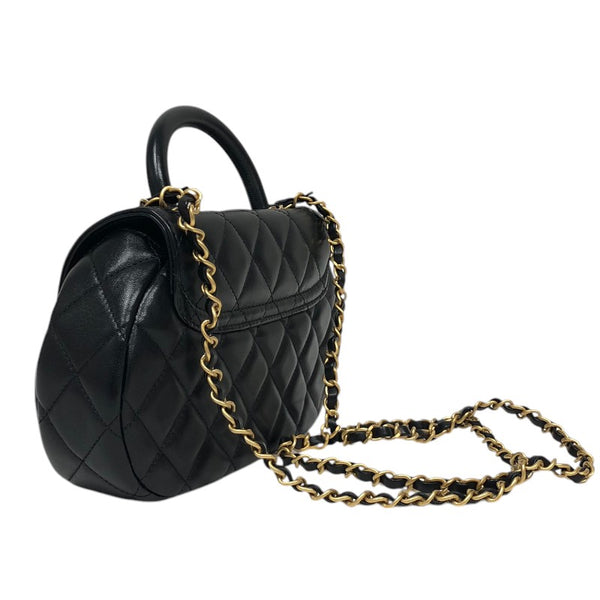 シャネル CHANEL マトラッセ トップハンドルバッグ AS4569 ブラック ゴールド金具 ラムスキン レディース ショルダーバッグ