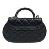 シャネル CHANEL マトラッセ トップハンドルバッグ AS4569 ブラック ゴールド金具 ラムスキン レディース ショルダーバッグ