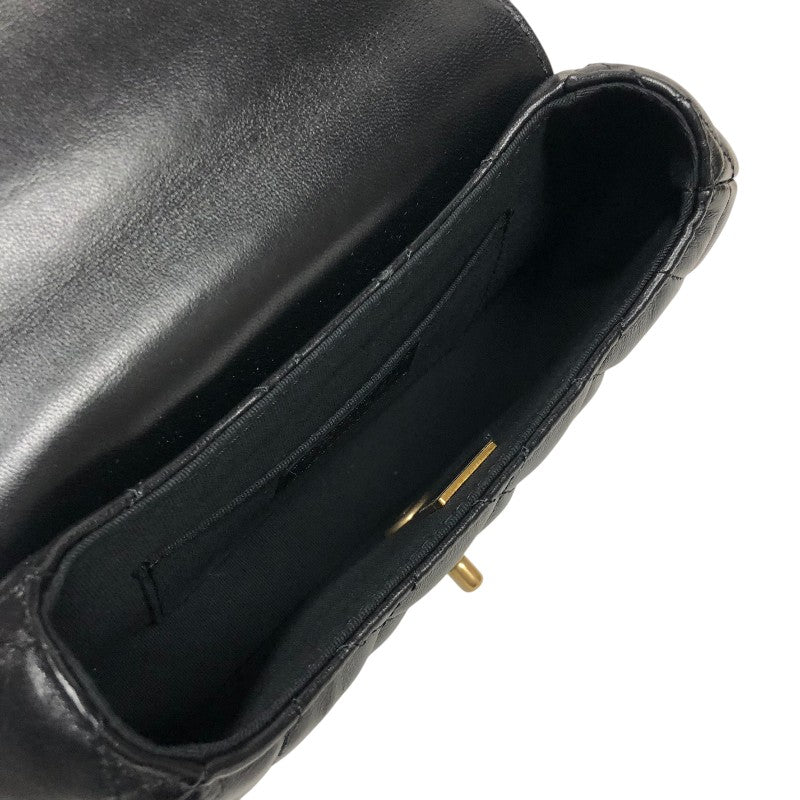 シャネル CHANEL マトラッセ トップハンドルバッグ AS4569 ブラック ゴールド金具 ラムスキン レディース ショルダーバッグ