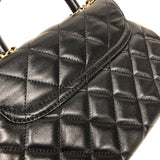シャネル CHANEL マトラッセ トップハンドルバッグ AS4569 ブラック ゴールド金具 ラムスキン レディース ショルダーバッグ