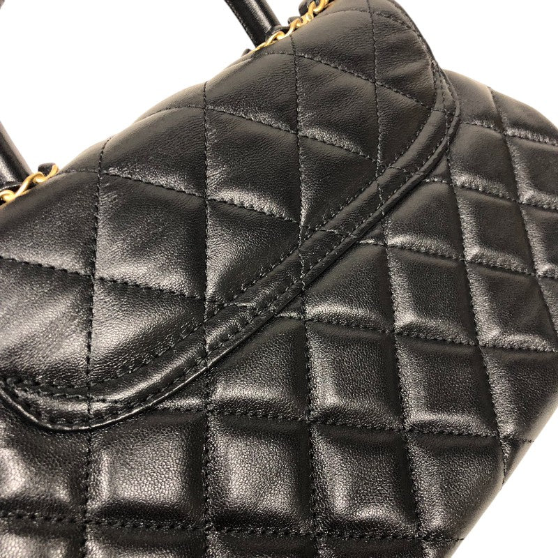 シャネル CHANEL マトラッセ トップハンドルバッグ AS4569 ブラック ゴールド金具 ラムスキン レディース ショルダーバッグ