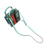 グッチ GUCCI タイガーミニトート 671623 シアン PVC レディース ショルダーバッグ