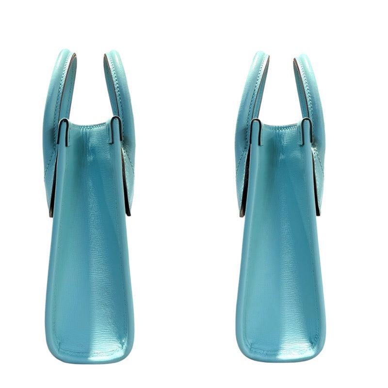 グッチ GUCCI タイガーミニトート 671623 シアン PVC レディース ショルダーバッグ
