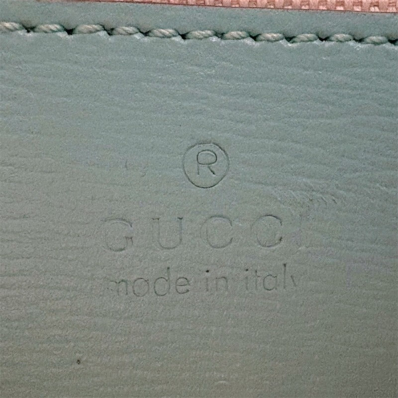 グッチ GUCCI タイガーミニトート 671623 シアン PVC レディース ショルダーバッグ
