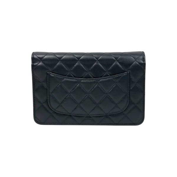 シャネル CHANEL マトラッセアイコンチェーンウォレット AP0250 ブラック ゴールド金具 ラムスキン レディース ショルダーバッグ