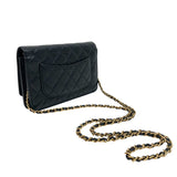 シャネル CHANEL マトラッセアイコンチェーンウォレット AP0250 ブラック ゴールド金具 ラムスキン レディース ショルダーバッグ