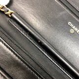 シャネル CHANEL マトラッセアイコンチェーンウォレット AP0250 ブラック ゴールド金具 ラムスキン レディース ショルダーバッグ