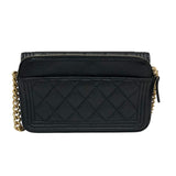 シャネル CHANEL ボーイシャネル フォンケース AP3013 ブラック ゴールド金具 キャビアスキン レディース ショルダーバッグ