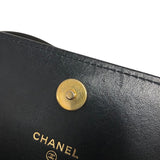 シャネル CHANEL ボーイシャネル フォンケース AP3013 ブラック ゴールド金具 キャビアスキン レディース ショルダーバッグ