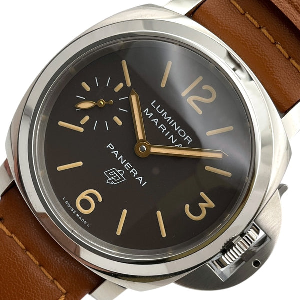 パネライ PANERAI ルミノールマリーナ ロゴアッチャイオ 世界1000本限定 PAM00632 ブラック  ステンレススチール メンズ 腕時計