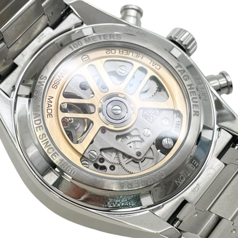 タグ・ホイヤー TAG HEUER カレラ キャリバーホイヤー02 クロノグラフ ブルーシェル CBN201E.BA0642 SS メンズ 腕時計