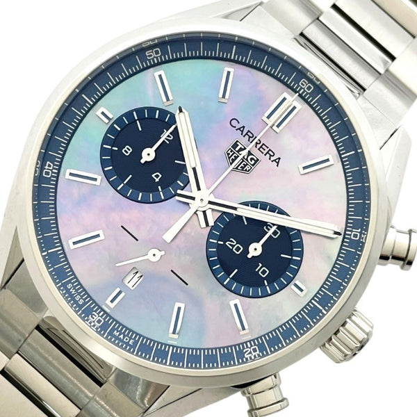 タグ・ホイヤー TAG HEUER カレラ キャリバーホイヤー02 クロノグラフ ブルーシェル CBN201E.BA0642 SS メンズ 腕時計