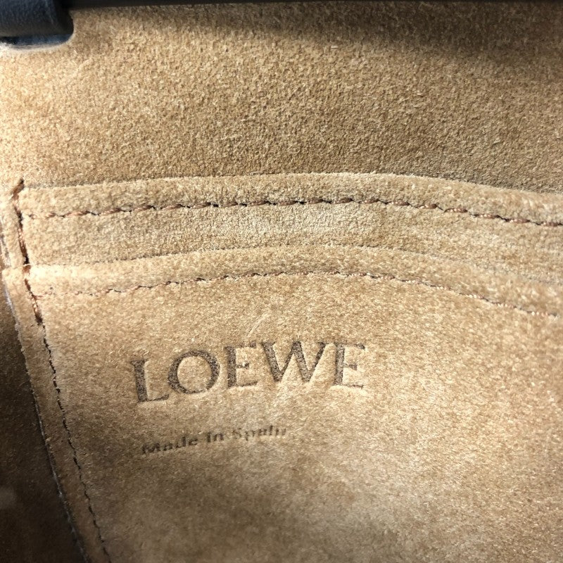 ロエベ LOEWE ゲートデュアルバッグミニ A650N46X13 ブラック ゴールド金具 カーフスキン レディース ショルダーバッグ