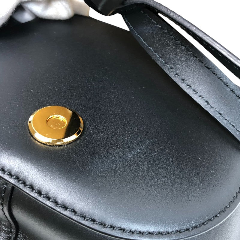 ロエベ LOEWE ゲートデュアルバッグミニ A650N46X13 ブラック ゴールド金具 カーフスキン レディース ショルダーバッグ