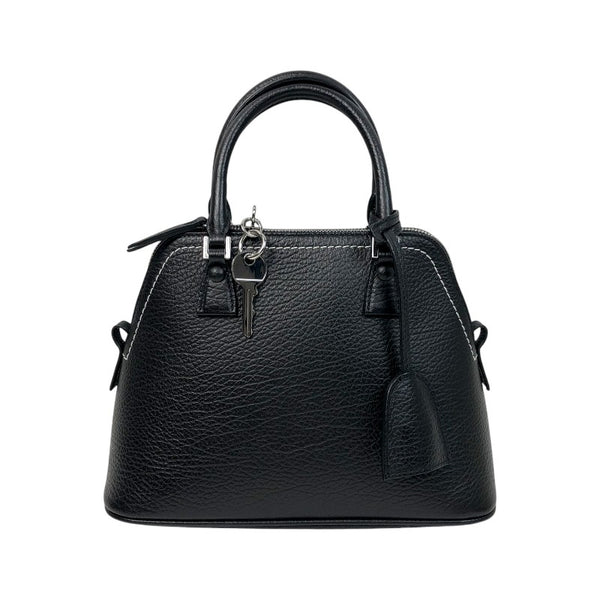 メゾン マルジェラ Maison Margiela 5ACミニバッグ S56WG0082 ブラック シルバー金具 レザー レディース ショルダーバッグ