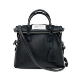 メゾン マルジェラ Maison Margiela 5ACミニバッグ S56WG0082 ブラック シルバー金具 レザー レディース ショルダーバッグ