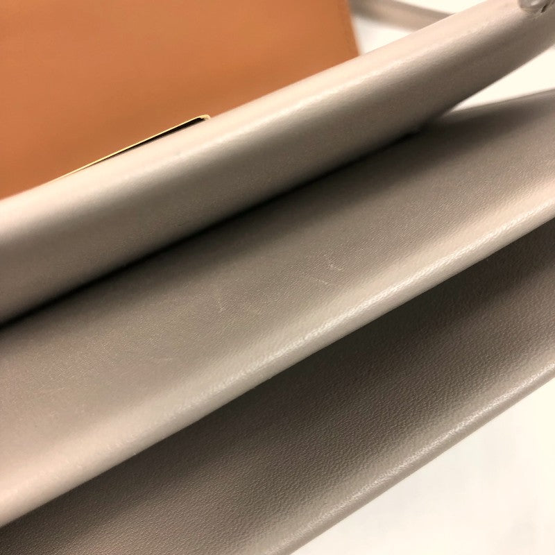 LOEWE ゴヤ アコーディオン ロエベ LOEWE ゴヤアコーディオンクラッチ クリーム ゴールド