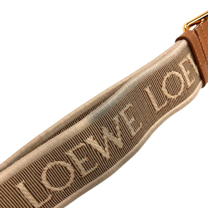 ロエベ LOEWE アマソナ16スクエア A039N21X01 ベージュ ゴールド金具 カーフスキン レディース ショルダーバッグ