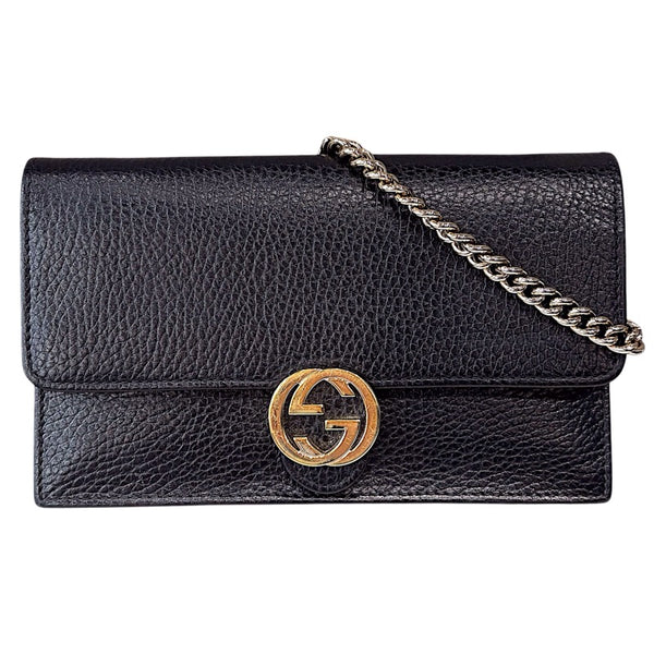 GUCCI - グッチ インターロッキングG チェーンウォレット 長財布