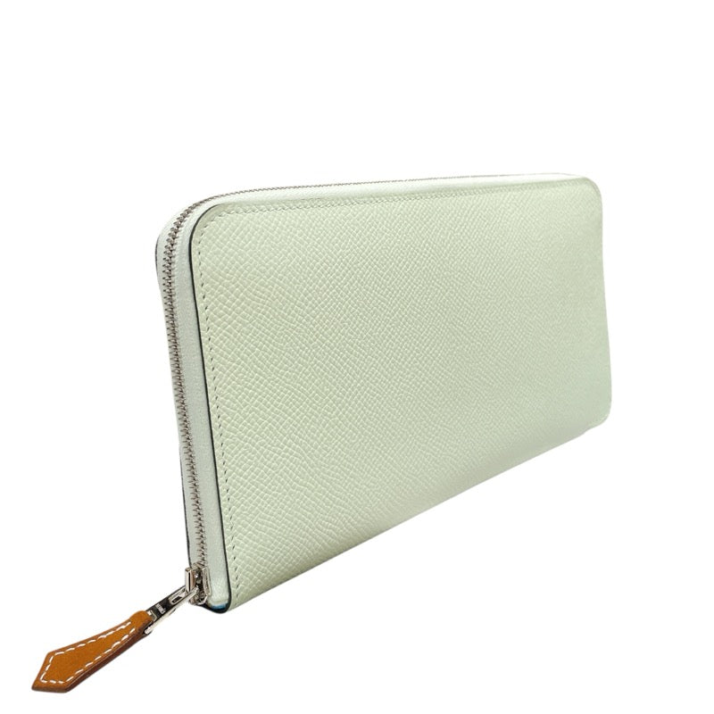 エルメス HERMES アザップロングシルク W刻 ヴェールフィズ シルバー金具  ヴォーエプソン ユニセックス 長財布