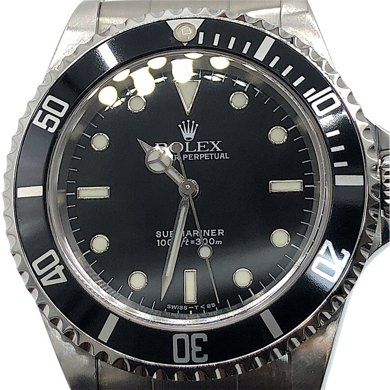ロレックス ROLEX サブマリーナ ノンデイト 14060 ブラック×シルバー SS メンズ 腕時計