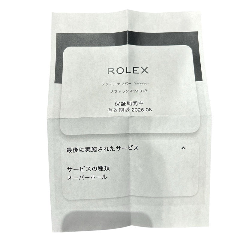 ロレックス ROLEX デイデイト ウォールナット 19018 K18イエローゴールド クオーツ メンズ 腕時計