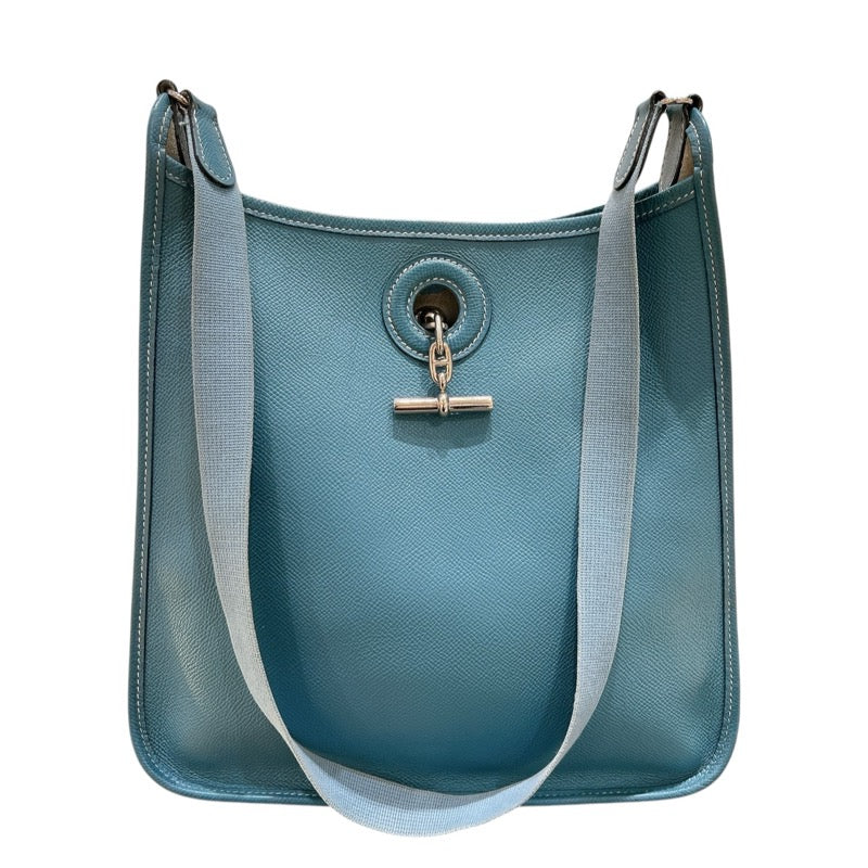 エルメス HERMES ヴェスパTPM □A刻 ブルージーン・シルバー金具 クシュベル レディース ショルダーバッグ