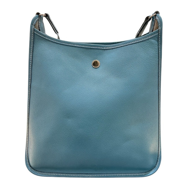 エルメス HERMES ヴェスパTPM □A刻 ブルージーン・シルバー金具 クシュベル レディース ショルダーバッグ