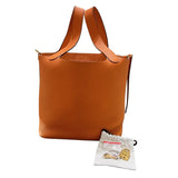 エルメス HERMES ピコタンロックMM U刻 オレンジミニアン ゴールド金具 トリヨンクレマンス レディース ハンドバッグ