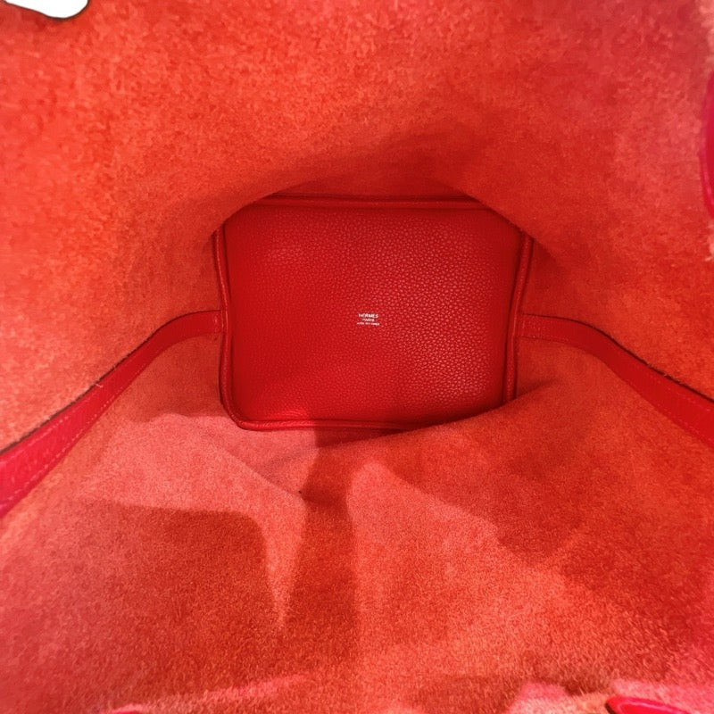 エルメス HERMES ピコタンロックMM C刻 ルージュ シルバー金具