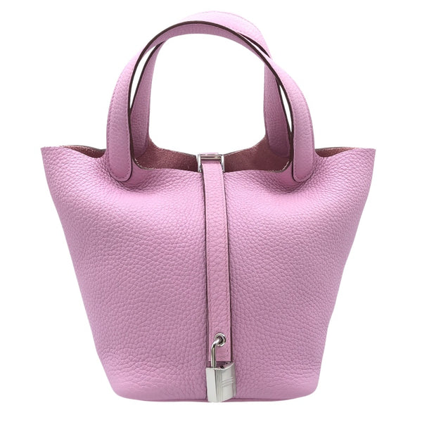 エルメス HERMES ピコタンロックPM U刻 モーヴシルベストル SV金具 トリヨン レディース ハンドバッグ