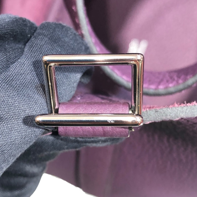 エルメス HERMES ピコタンロックPM U刻 カシス　シルバー金具 トゴ レディース ハンドバッグ