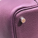 エルメス HERMES ピコタンロックPM U刻 カシス　シルバー金具 トゴ レディース ハンドバッグ