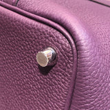 エルメス HERMES ピコタンロックPM U刻 カシス　シルバー金具 トゴ レディース ハンドバッグ