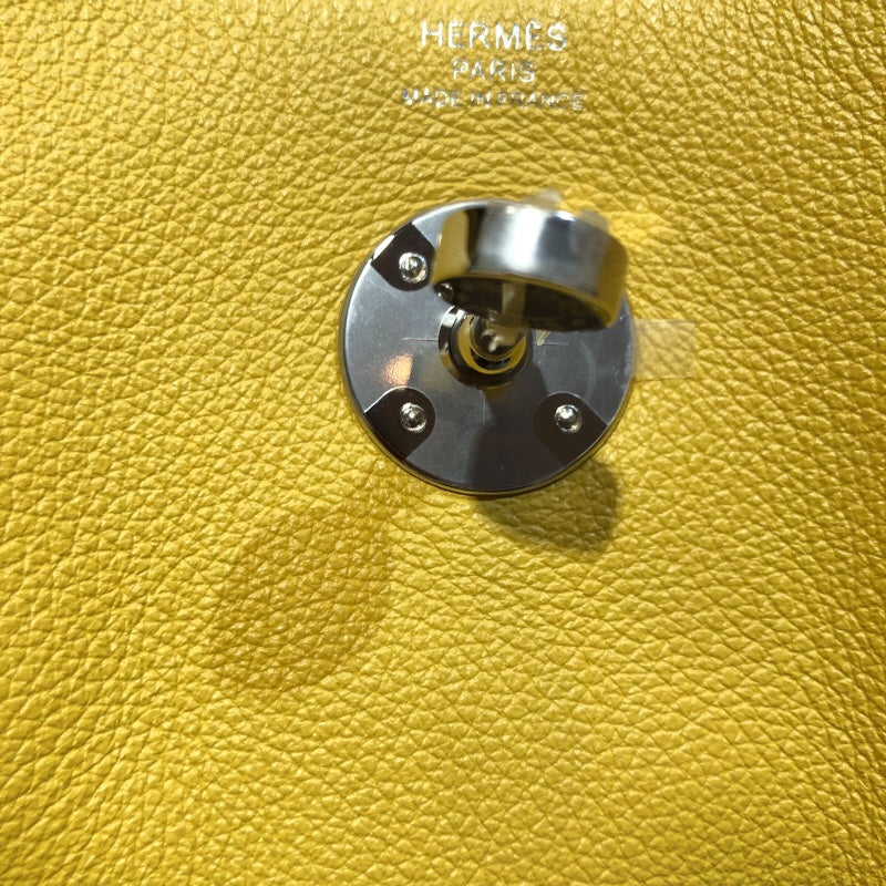 エルメス HERMES リンディ26 B刻 ジョーヌナプル　シルバー金具 エバーカラー レディース ハンドバッグ