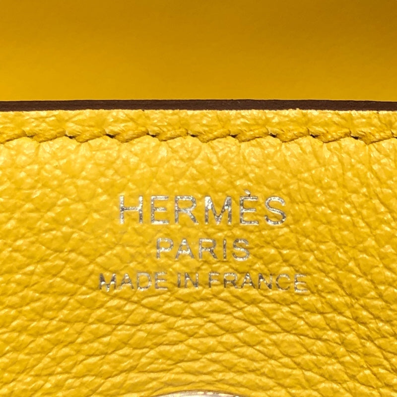 エルメス HERMES リンディ26 B刻 ジョーヌナプル　シルバー金具 エバーカラー レディース ハンドバッグ