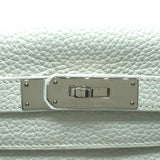エルメス HERMES ケリー28 □Q刻 ホワイト　シルバー金具 トリヨン レディース ハンドバッグ