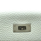 エルメス HERMES ケリー28 □Q刻 ホワイト　シルバー金具 トリヨン レディース ハンドバッグ