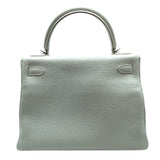 エルメス HERMES ケリー28 □Q刻 ホワイト　シルバー金具 トリヨン レディース ハンドバッグ